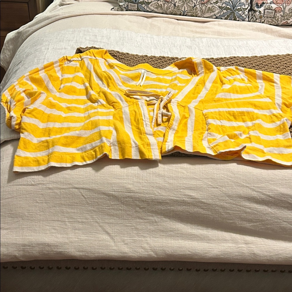 Anthropologie Sunlit Striped Blouse